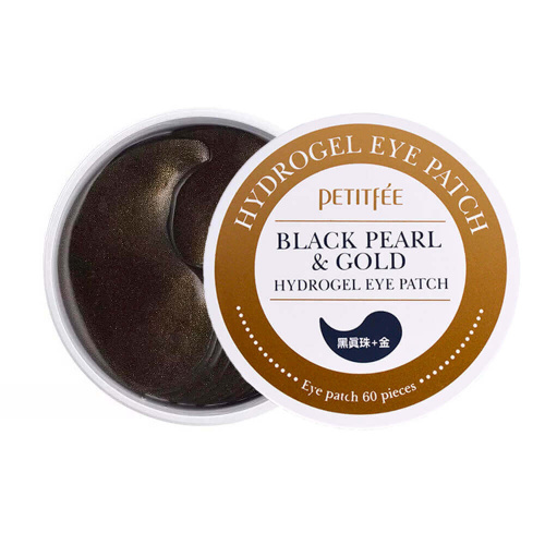 Гидрогелевые патчи для век с чёрным жемчугом Petitfee Black Pearl & Gold Hydrogel Eye Patch