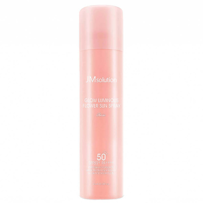 Омолаживающий солнцезащитный спрей с розой JMsolution Glow Luminous Flower Sun Spray SPF50+ PA++++