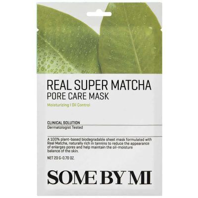 Многофункциональная тканевая маска Some By Mi Real Care Mask Super Matcha