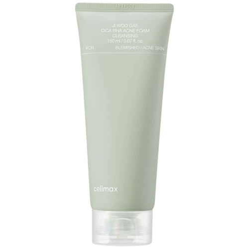Очищающая пенка с BHA и центеллой Celimax Ji Woo Gae Cica BHA Acne Foam Cleansing