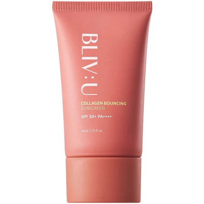 Коллагеновый солнцезащитный крем с пептидами BLIV:U Collagen Bouncing Sunscreen SPF50+PA++++