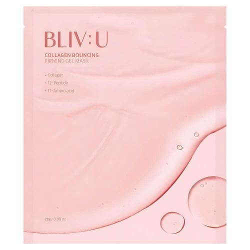 Коллагеновая гидрогелевая маска с пептидами BLIV:U Collagen Bouncing Firming Gel Mask