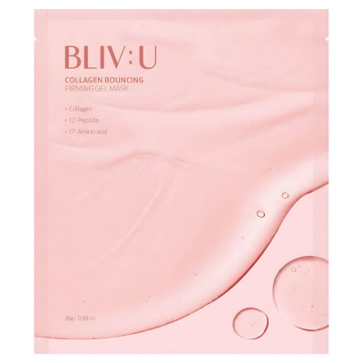Коллагеновая гидрогелевая маска с пептидами BLIV:U Collagen Bouncing Firming Gel Mask