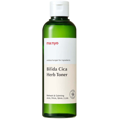 Успокаивающий тоник для чувствительной кожи Manyo Bifida Cica Herb Toner