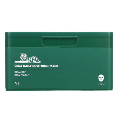 Набор успокаивающих масок с центеллой VT Cosmetics Cica Daily Soothing Mask