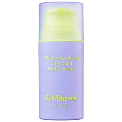 Ночной крем с ретиналем и бакучиолом By Wishtrend Vitamin A-mazing Bakuchiol Night Cream 30 мл