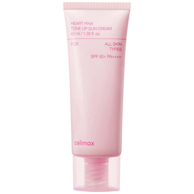Тонирующий солнцезащитный крем Celimax Heart Pink Tone Up Sun Cream SPF50+ PA++++