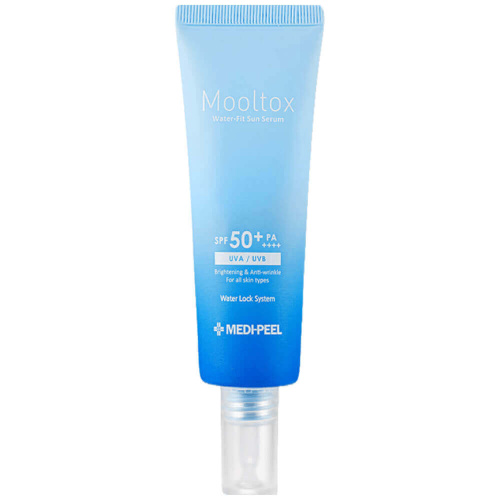 Ультраувлажняющая солнцезащитная сыворотка Medi-Peel Aqua Mooltox Water-Fit Sun Serum SPF50+ PA++++