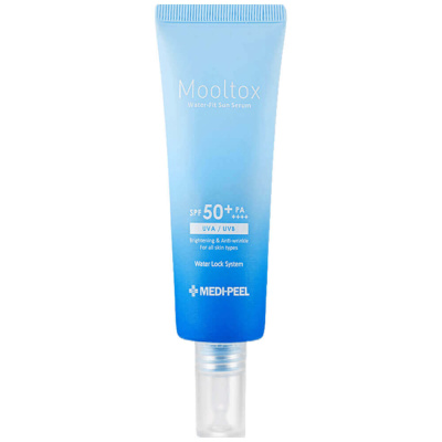 Ультраувлажняющая солнцезащитная сыворотка Medi-Peel Aqua Mooltox Water-Fit Sun Serum SPF50+ PA++++