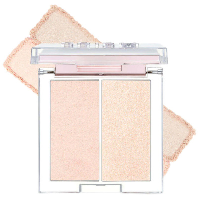 Двойной хайлайтер для естественного сияния кожи CLIO Prism Highlighter Duo 01 Cream Fizz