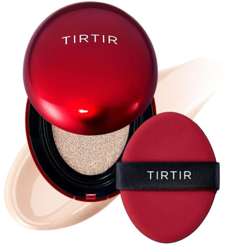Стойкий кушон с полуматовым финишем TIRTIR Mask Fit Red Cushion 15C Fair Porcelain