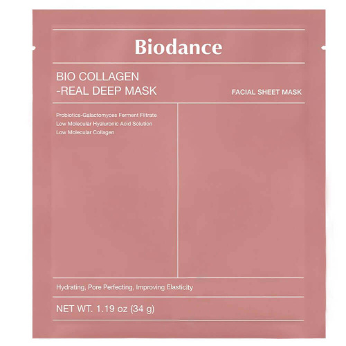 Ночная гидрогелевая маска с коллагеном для эластичности кожи Biodance Bio-Collagen Real Deep Mask 1 шт