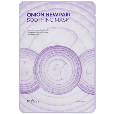 Успокаивающая маска с красным луком IsNtree Onion Newpair Soothing Mask
