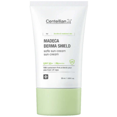Солнцезащитный крем с центеллой Centellian24 Madeca Derma Shield Safe Sun Cream SPF50+ PA++++