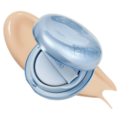 Тональный кушон с сияющим финишем fwee Cushion Glass Natural SPF50+ РА+++ 02 Nude Glass