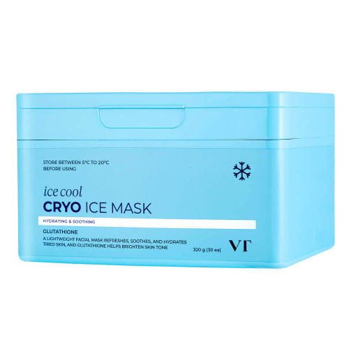 Набор охлаждающих тканевых масок с глутатионом VT Cosmetics Cryo Ice Mask
