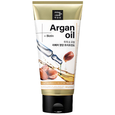 Питательная маска для волос с арганой Mise En Scene Hair & Scalp Nourishing Booster Treatment