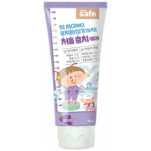 Детская зубная паста со вкусом винограда Lion Kids Safe Toothpaste Grape