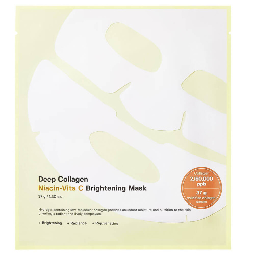 Осветляющая гидрогелевая маска Sungboon Editor Deep Collagen Niacin Vita C Brightening Mask