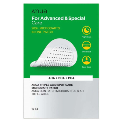 Игольчатые точечные патчи с кислотами Anua Triple Acid Spot Care Microdart Patch