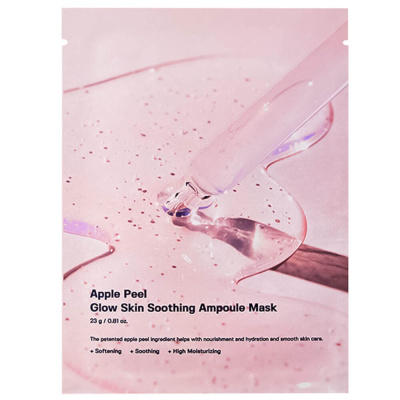 Разглаживающая маска с экстрактом яблока Sungboon Editor Apple Peel Glow Skin Soothing Ampoule Mask