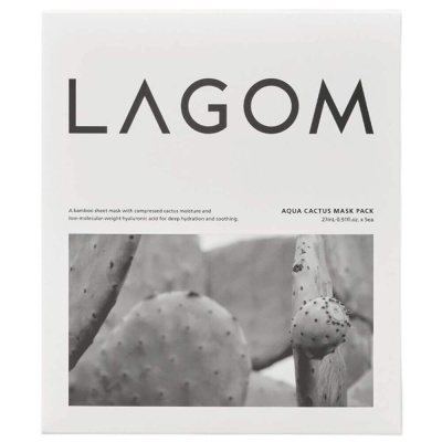 Увлажняющая тканевая маска Lagom Aqua Cactus Mask Pack