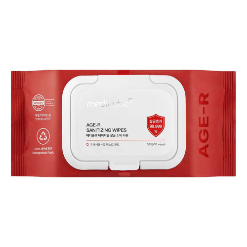 Антибактериальные салфетки medicube AGE-R Sanitizing Wipes
