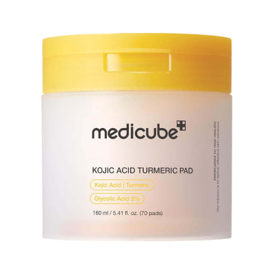 Отшелушивающие тонер-пэды с койевой кислотой medicube Kojic Acid Turmeric Pad