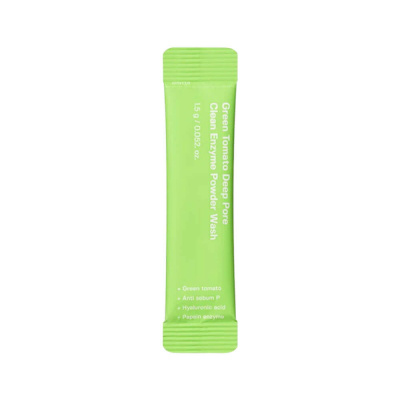 Энзимная пудра для очищения пор Sungboon Editor Green Tomato Deep Pore Clean Enzyme Powder Wash 1,5 г (саше)