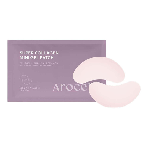 Увлажняющие гидрогелевые патчи для век с ПДРН Arocell Super Collagen Gel Patch 1 пара