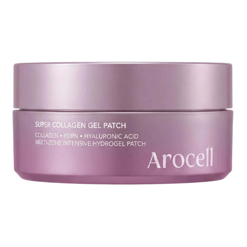 Увлажняющие гидрогелевые патчи для век с ПДРН Arocell Super Collagen Gel Patch 60 шт