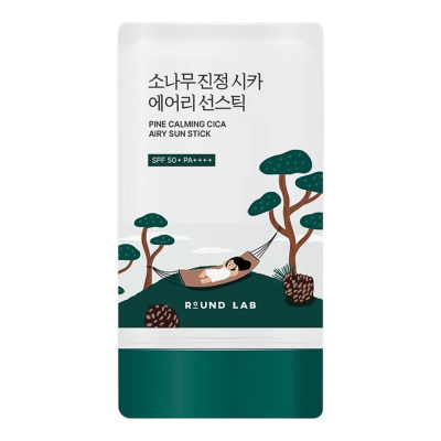 Солнцезащитный стик с экстрактом сосны Round Lab Pine Calming Cica Airy Sun Stick SPF50+ PA++++