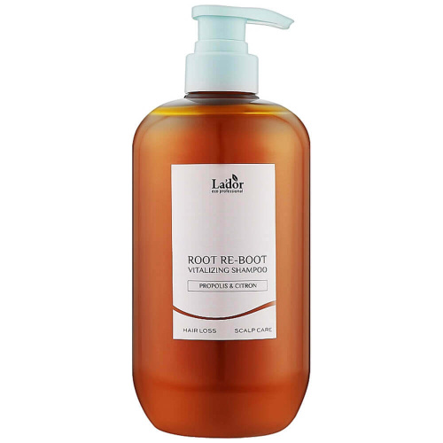 Шампунь для сухой кожи головы с прополисом Lador Root Re-Boot Vitalizing Shampoo Propolis & Citron 800 мл