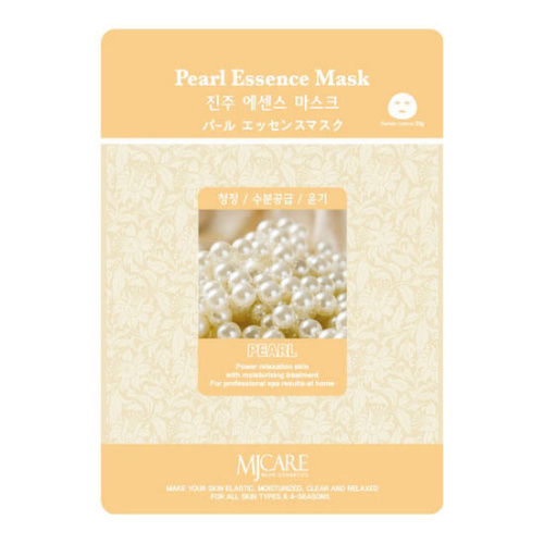 Тканевые маски для лица Mijin Essence Mask Pearl - Жемчужная пудра
