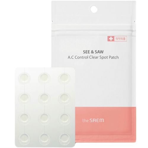 Противовоспалительные патчи от прыщей The Saem See & Saw  A.C Control Clear Spot Patch
