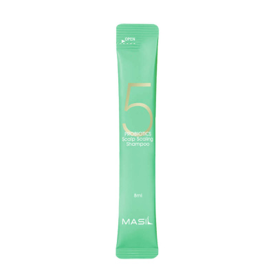 Глубокоочищающий шампунь с пробиотиками Masil 5 Probiotics Scalp Scaling Shampoo 8 мл