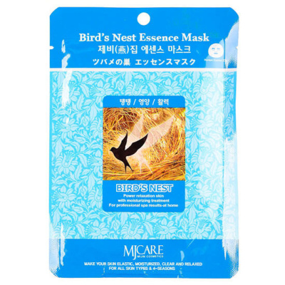 Тканевые маски для лица Mijin Essence Mask - Ласточкино гнездо