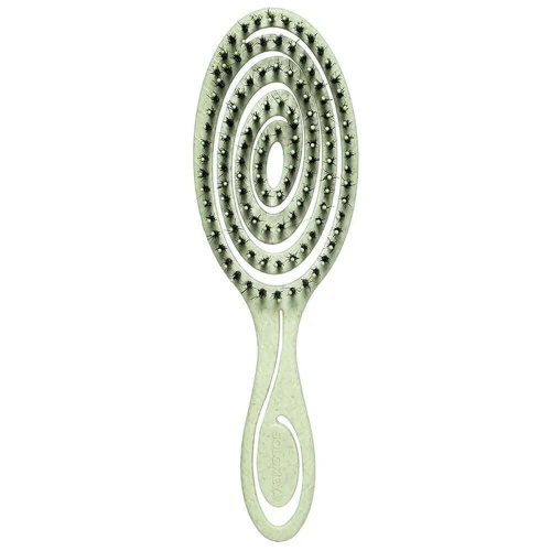 Подвижная био-расчёска Solomeya Detangling Bio Hair Brush Green