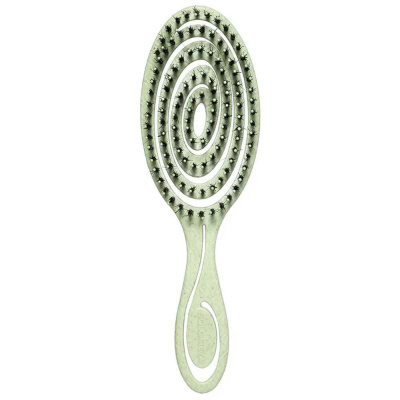 Подвижная био-расчёска Solomeya Detangling Bio Hair Brush Green