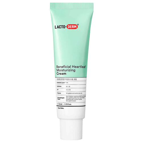 Успокаивающий крем с пробиотиками и хауттюйнией LACTODERM Beneficial Heartleaf Moisturizing Cream