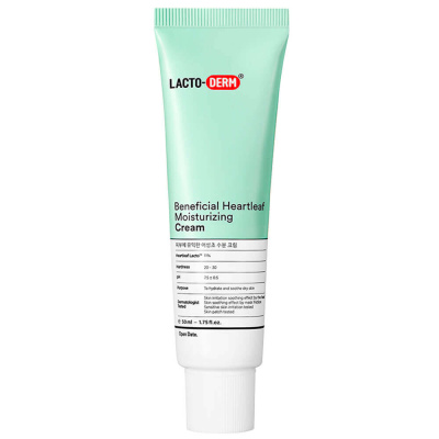 Успокаивающий крем с пробиотиками и хауттюйнией LACTODERM Beneficial Heartleaf Moisturizing Cream
