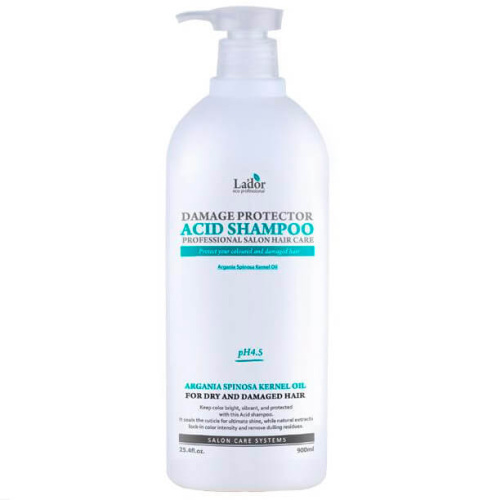 Защитный шампунь для поврежденных волос Lador Damaged Protector Acid Shampoo 900 мл