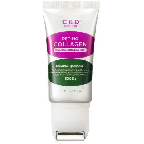 Коллагеновая сыворотка с роликовым массажёром CKD Retino Collagen Guasha Lifting Serum