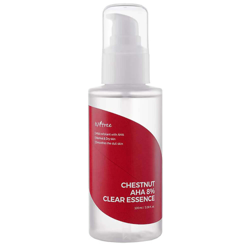 Обновляющая эссенция с АНА IsNtree Chestnut AHA 8% Clear Essence