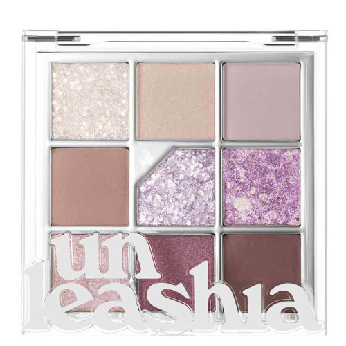 Палетка теней для век с глиттерами Unleashia Glitterpedia Eye Palette №4 All of Lavender Fog