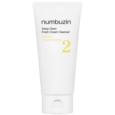 Кремовая пенка для глубокого очищения numbuzin No.2 Deep Clean Fresh Cream Cleanser