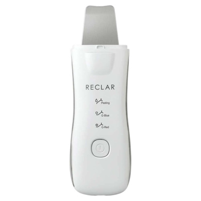Аппарат для ультразвуковой чистки лица Reclar Galvanic Water Peeler Silver