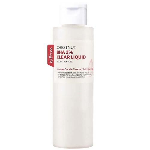Кислотный тонер для очищения пор IsNtree Chestnut BHA 2% Clear Liquid