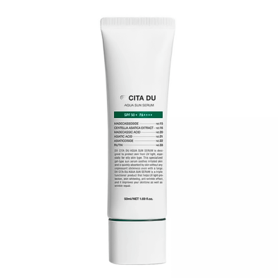 Солнцезащитный флюид для проблемной кожи DEMAR3 Dx CITA DU Aqua Sun Serum SPF50+ PA++++