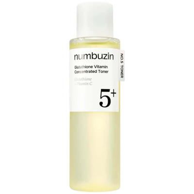 Осветляющий тонер-эссенция с ниацинамидом numbuzin No.5 Glutathione Vitamin Concentrated Toner